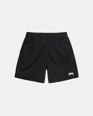 Black Stussy Water Stock Shorts | 1754HXGWQ