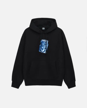 Black / Blue Stussy Soda Can Hoodie | 9256GSRVD