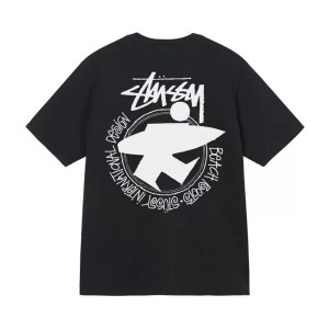 Black / White Stussy Beach Roots Pigment Dyed T Shirts | 8637XIYNW