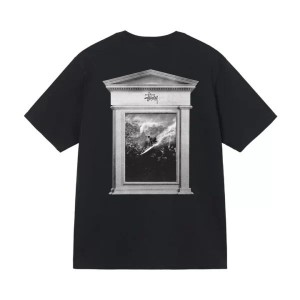 Black / White Stussy Surf Tomb Pigment Dyed T Shirts | 7890DJGRP