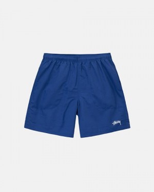 Deep Blue Stussy Water Stock Shorts | 7594BOJMH