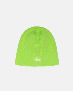 Light Green Stussy Skullcap Basic Beanie | 4803JOVSR