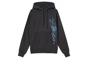 Navy / Blue Stussy Smooth Stock Printed Hoodie | 9145CDUTW