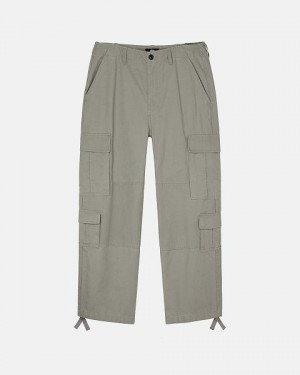 Olive Stussy Surplus Cargo Ripstop Pants | 8516CNKQS