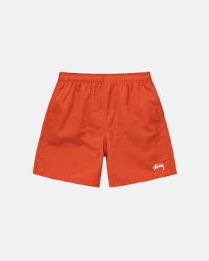 Orange Stussy Water Stock Shorts | 8619BOZFL