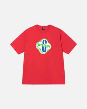 Red Stussy Motel T Shirts | 1943VTWEH