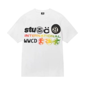 White / Multicolor Stussy Cpfm International T Shirts | 2470SOEWD