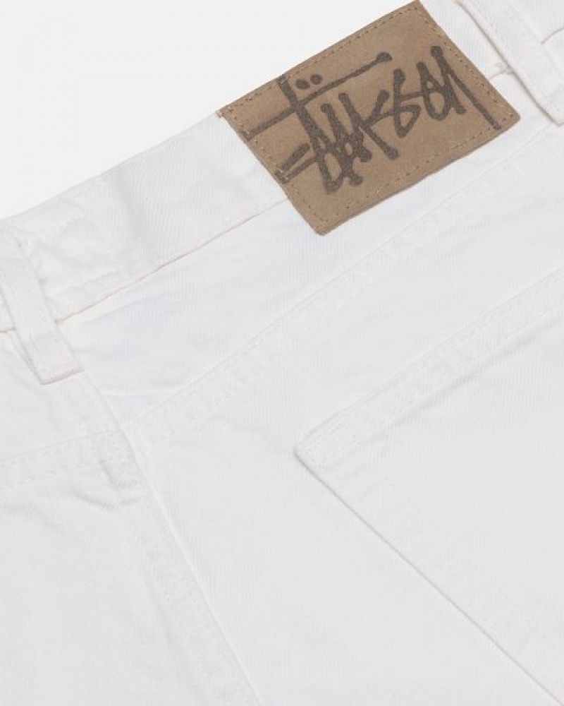 Beige Stussy Big Ol' Overdyed Jeans | 3520COSVG