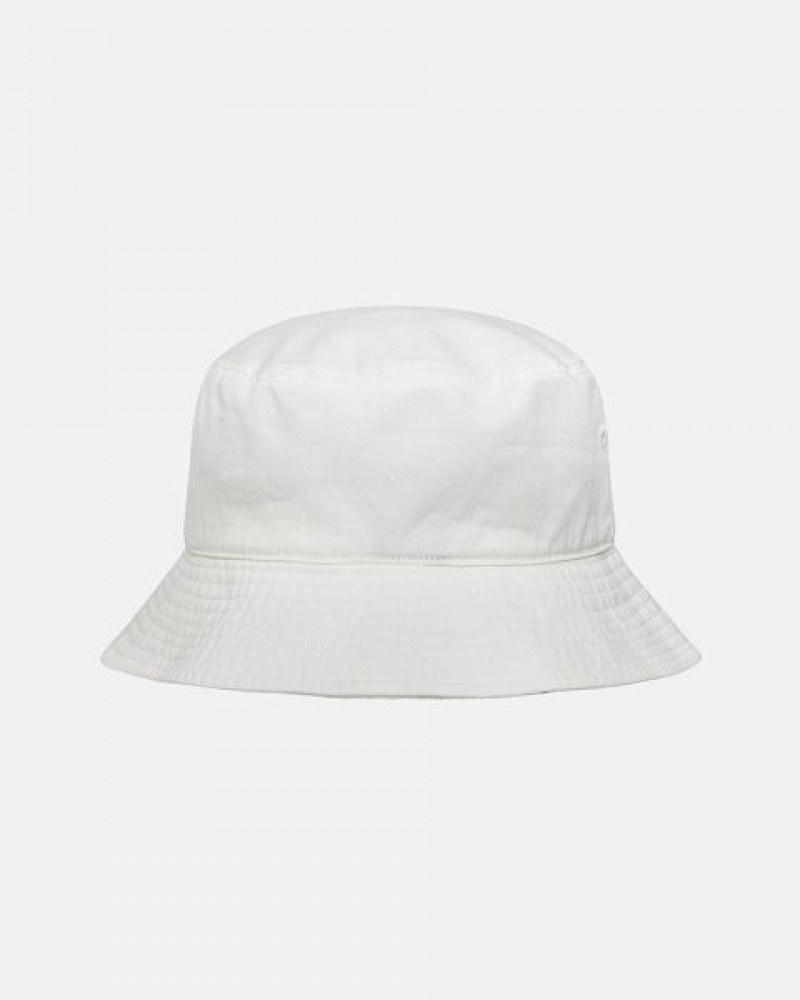 Beige Stussy Bucket Stock Hats | 2713OVGWJ