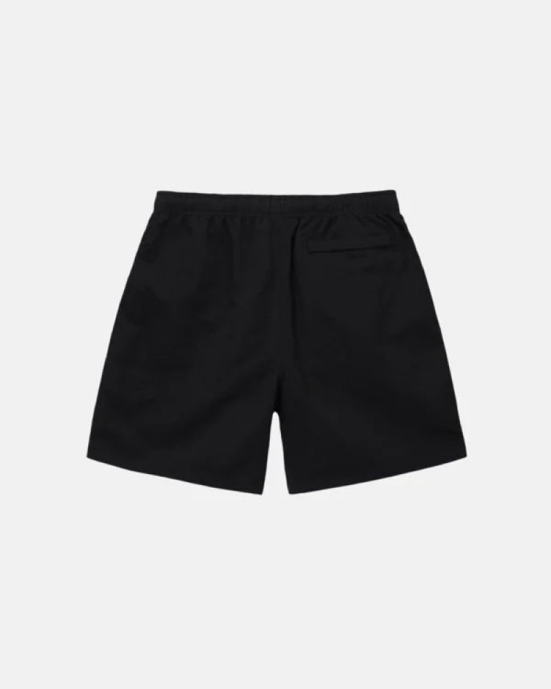 Black Stussy Big Basic Water Shorts | 0389GHJLU