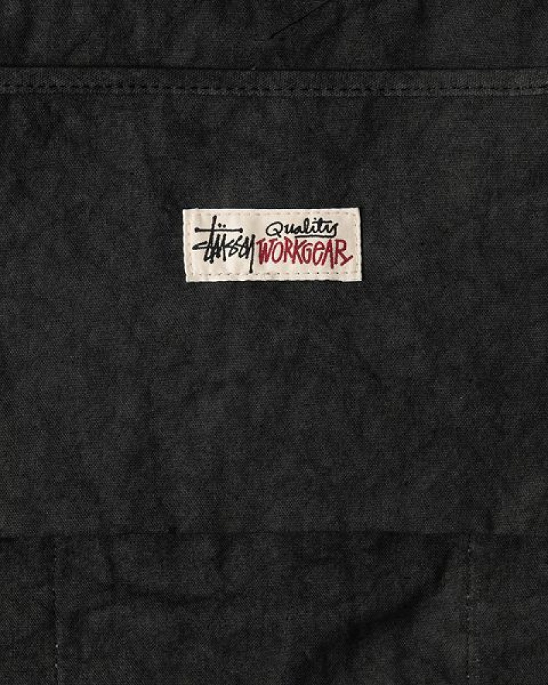 Black Stussy Canvas Extra Large Tote Bags | 6835EPWRZ