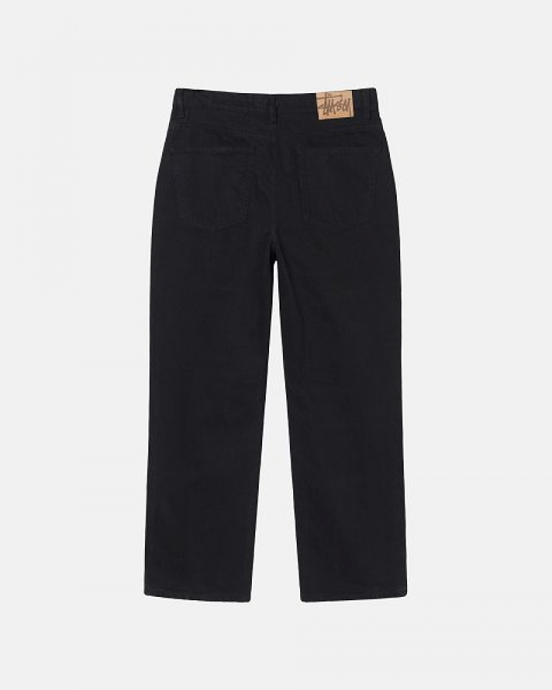 Black Stussy Classic Overdyed Jeans | 9285QSFBH