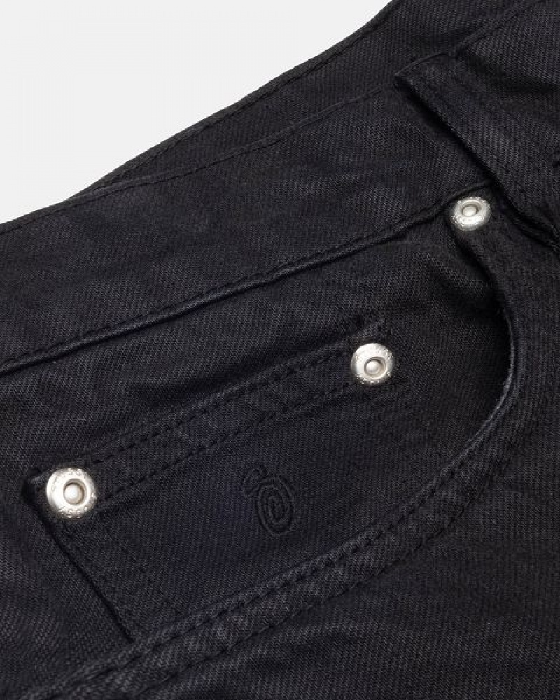 Black Stussy Classic Overdyed Jeans | 9285QSFBH