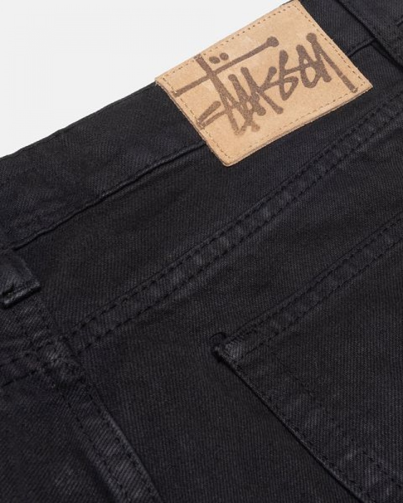 Black Stussy Classic Overdyed Jeans | 9285QSFBH