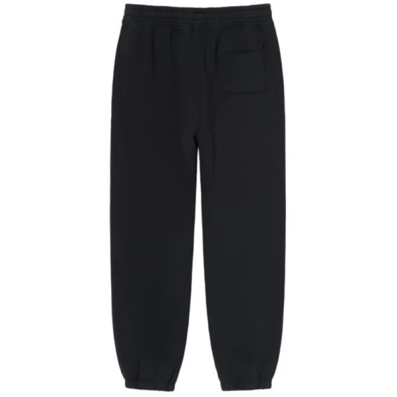 Black Stussy Stock Logo Pants | 0397YREGH