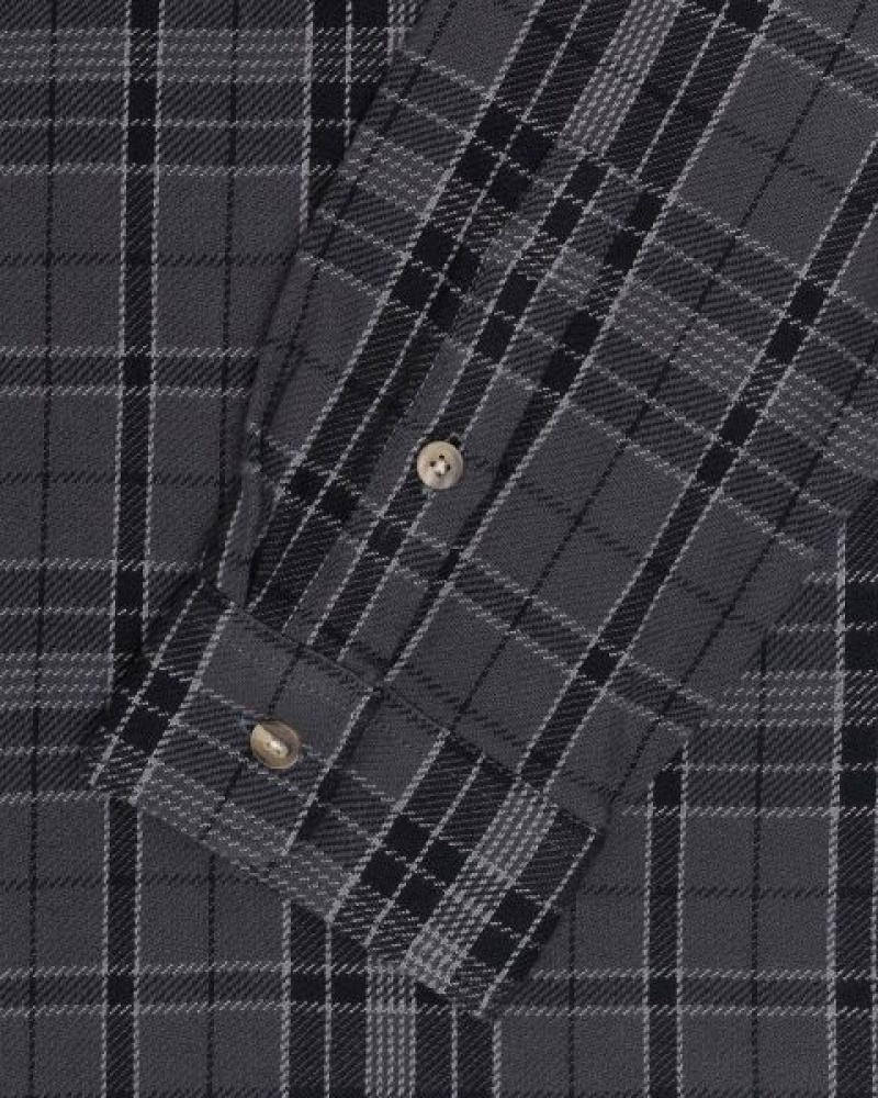 Black Stussy Stones Plaid Shirts | 2607GHSUN