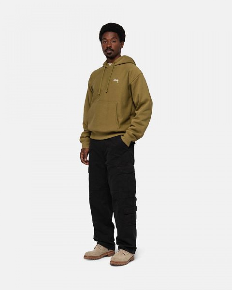 Black Stussy Surplus Cargo Ripstop Pants | 2596PTIRO