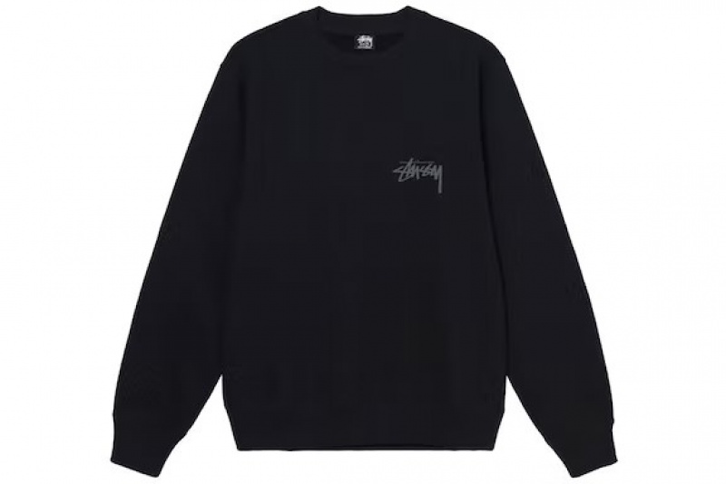 Black / White Stussy Young Moderns Sweatshirts | 6841MNURF