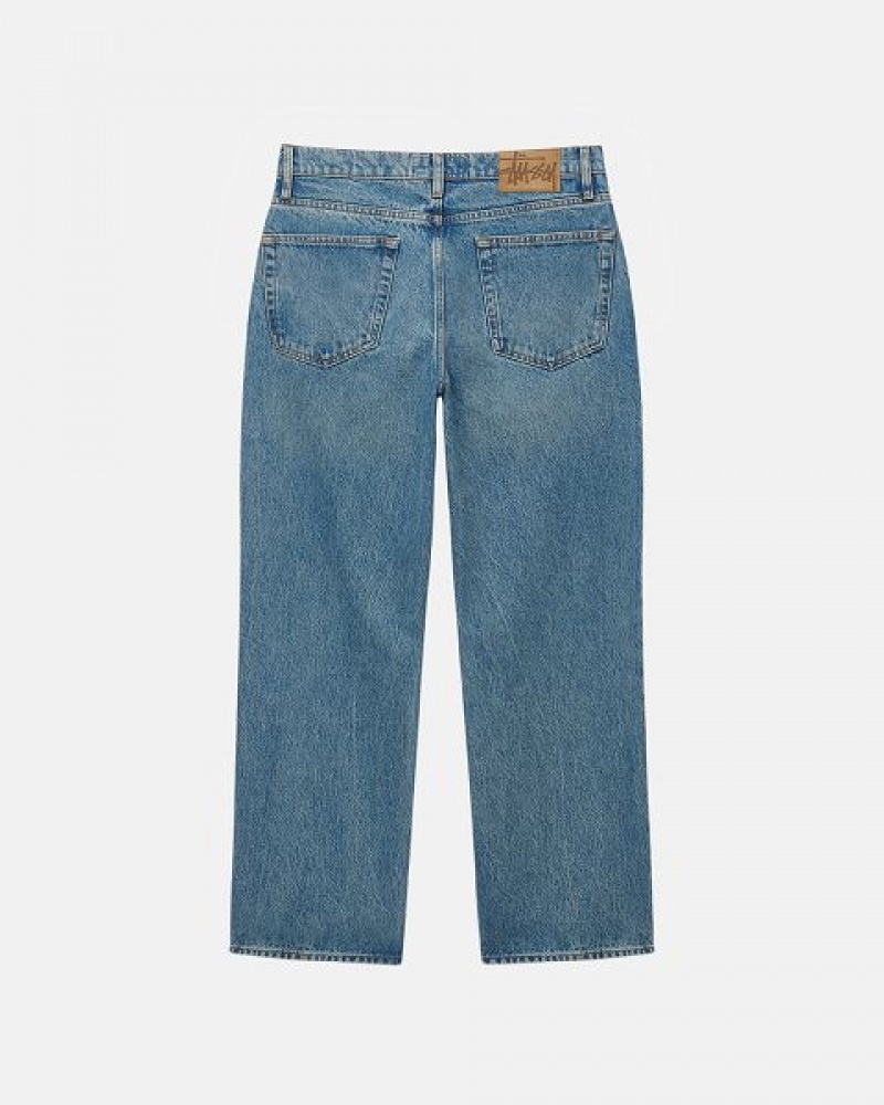 Blue Stussy Classic Denim Jeans | 9735GLEPY