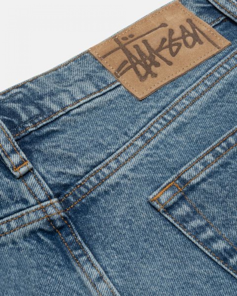 Blue Stussy Classic Denim Jeans | 9735GLEPY