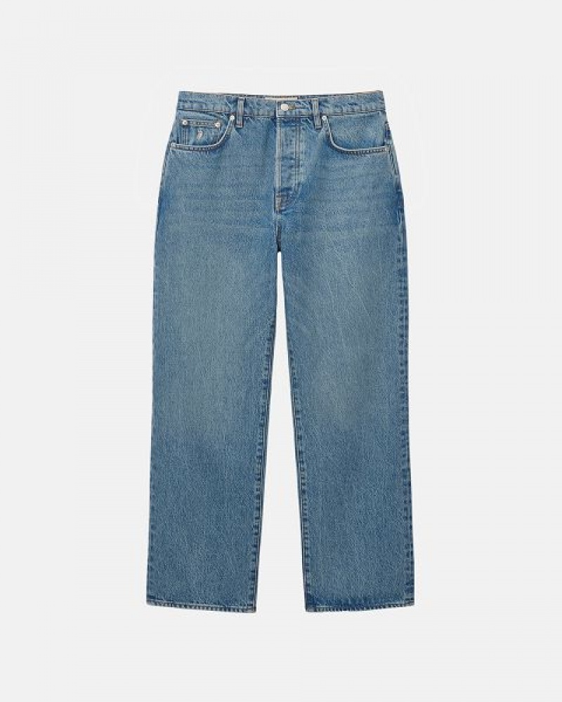 Blue Stussy Classic Denim Jeans | 9735GLEPY