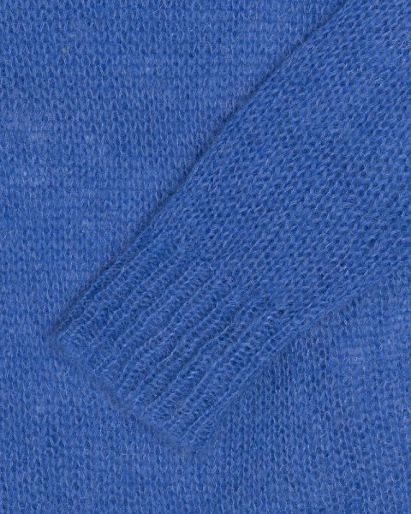 Blue Stussy S Loose Knit Sweaters | 3149HVTWX