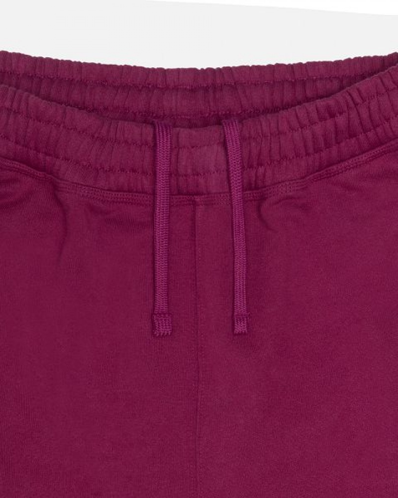 Burgundy Stussy Stock Logo Sweatpants | 7538RYCZS