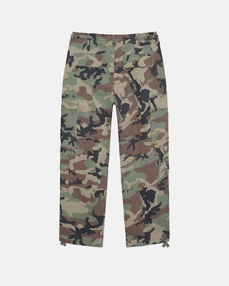 Camo Stussy Surplus Cargo Ripstop Pants | 1256OKGSQ