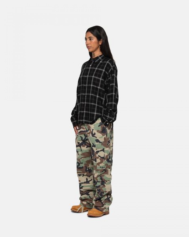 Camo Stussy Surplus Cargo Ripstop Pants | 1256OKGSQ