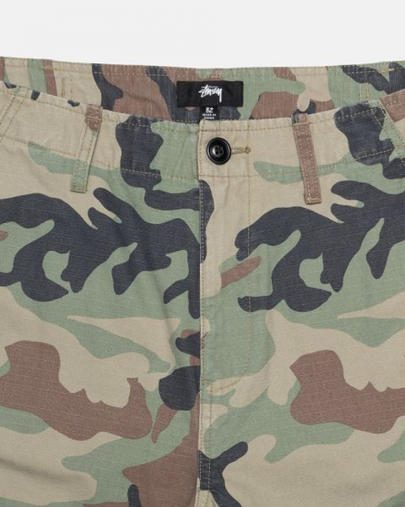 Camo Stussy Surplus Cargo Ripstop Pants | 1256OKGSQ