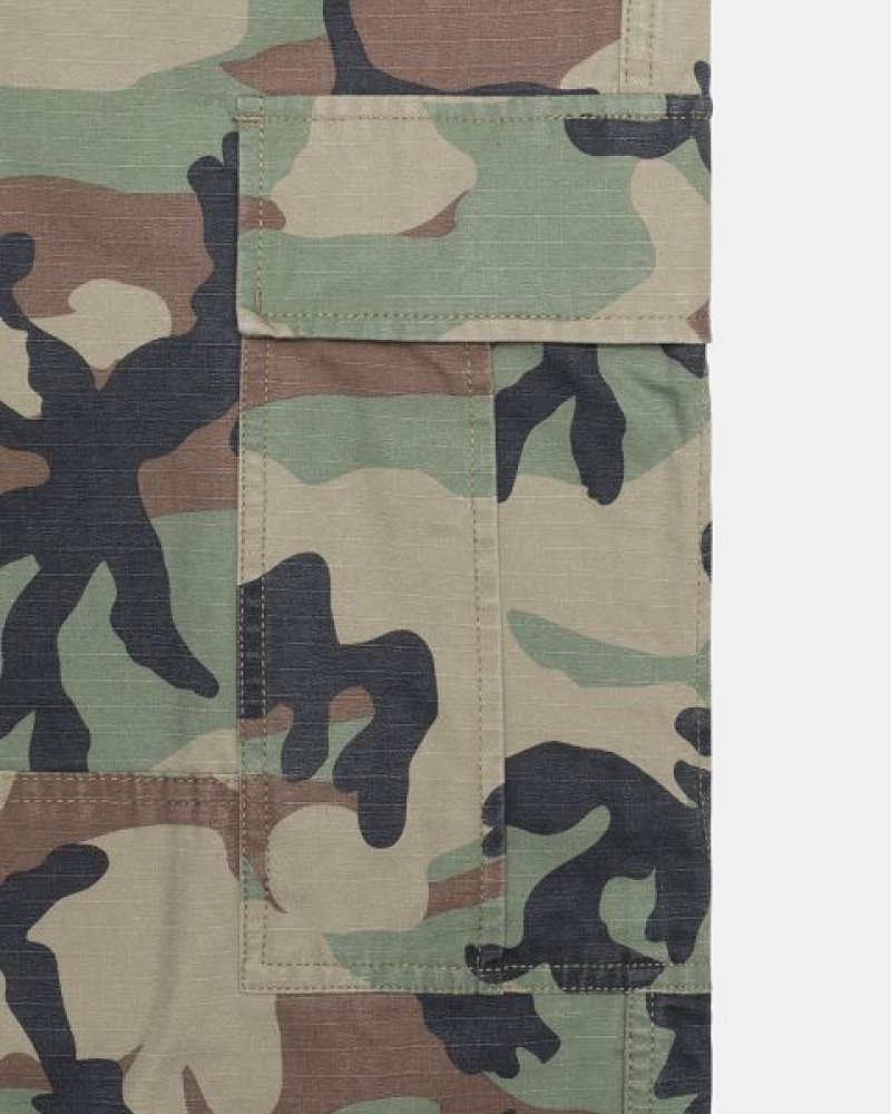 Camo Stussy Surplus Cargo Ripstop Pants | 1256OKGSQ