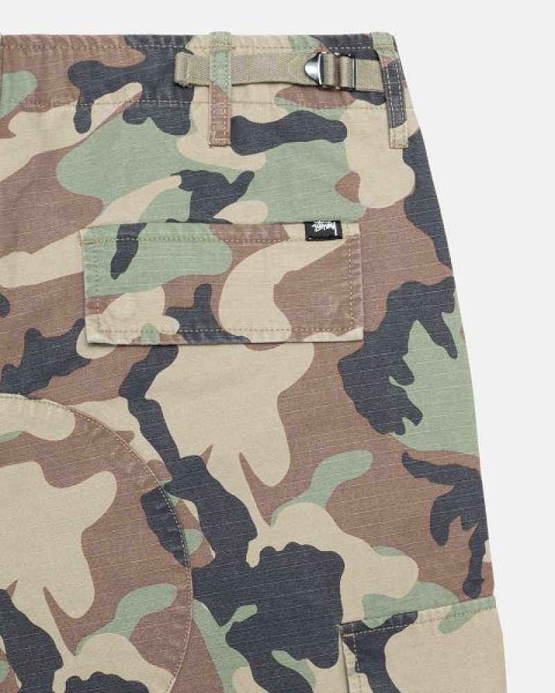 Camo Stussy Surplus Cargo Ripstop Pants | 1256OKGSQ