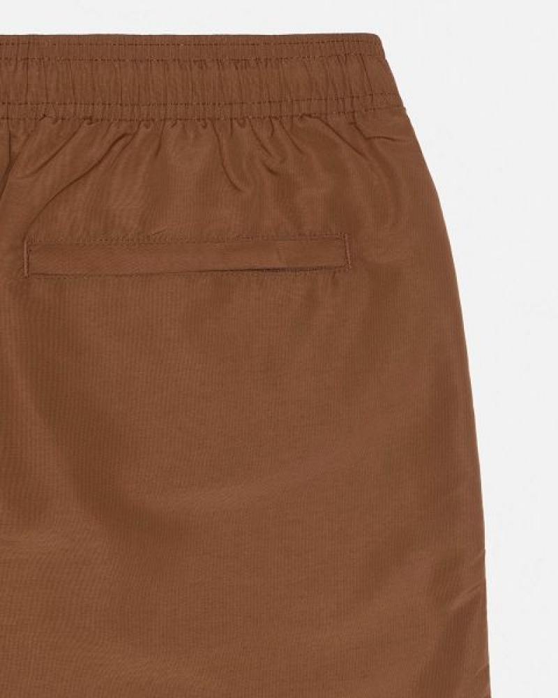 Coffee Stussy Water Big Basic Shorts | 7801JDXNE