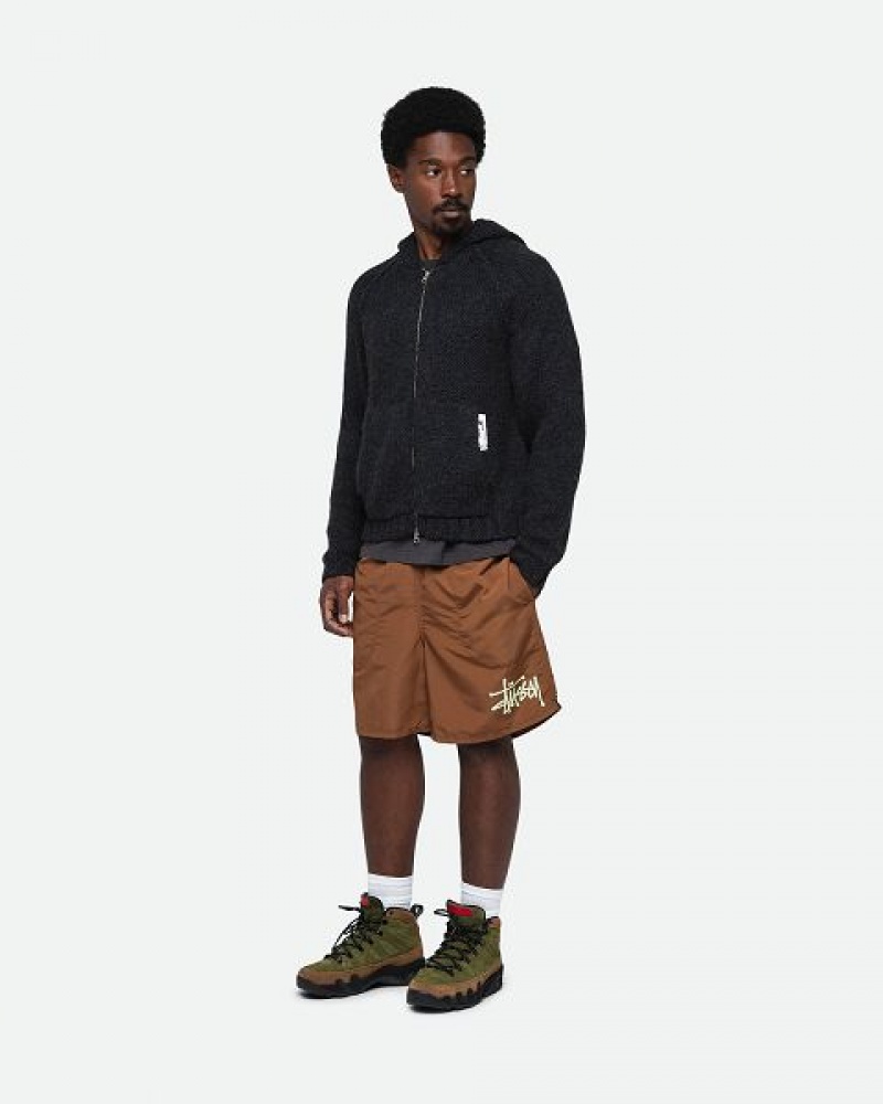 Coffee Stussy Water Big Basic Shorts | 7801JDXNE