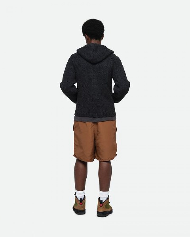 Coffee Stussy Water Big Basic Shorts | 7801JDXNE