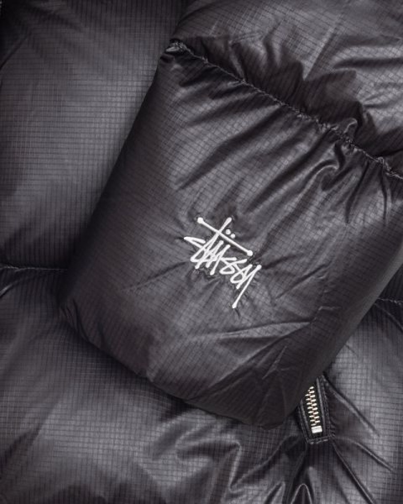 Grey Stussy Parachute Ripstop Down Jackets | 8513LRHTW