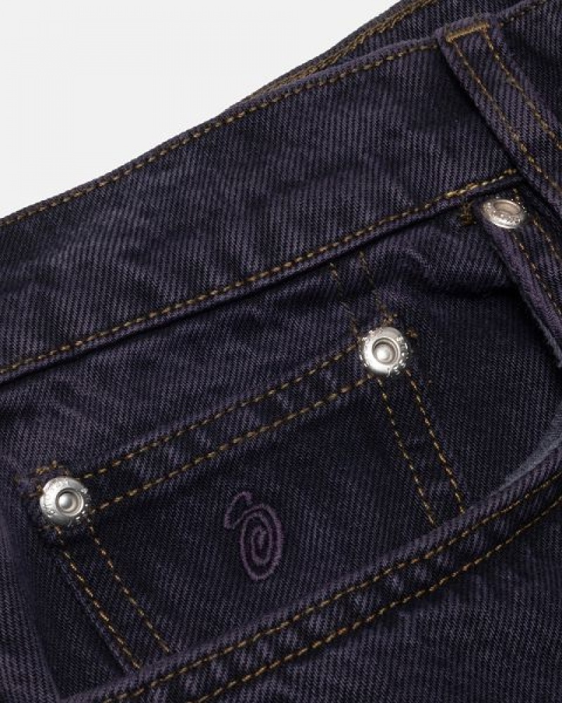 Navy Stussy Big Ol' Denim Jeans | 1579JNAUC