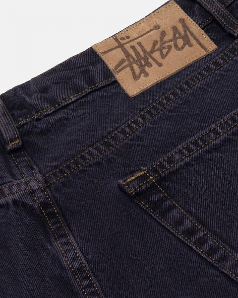 Navy Stussy Big Ol' Denim Jeans | 1579JNAUC