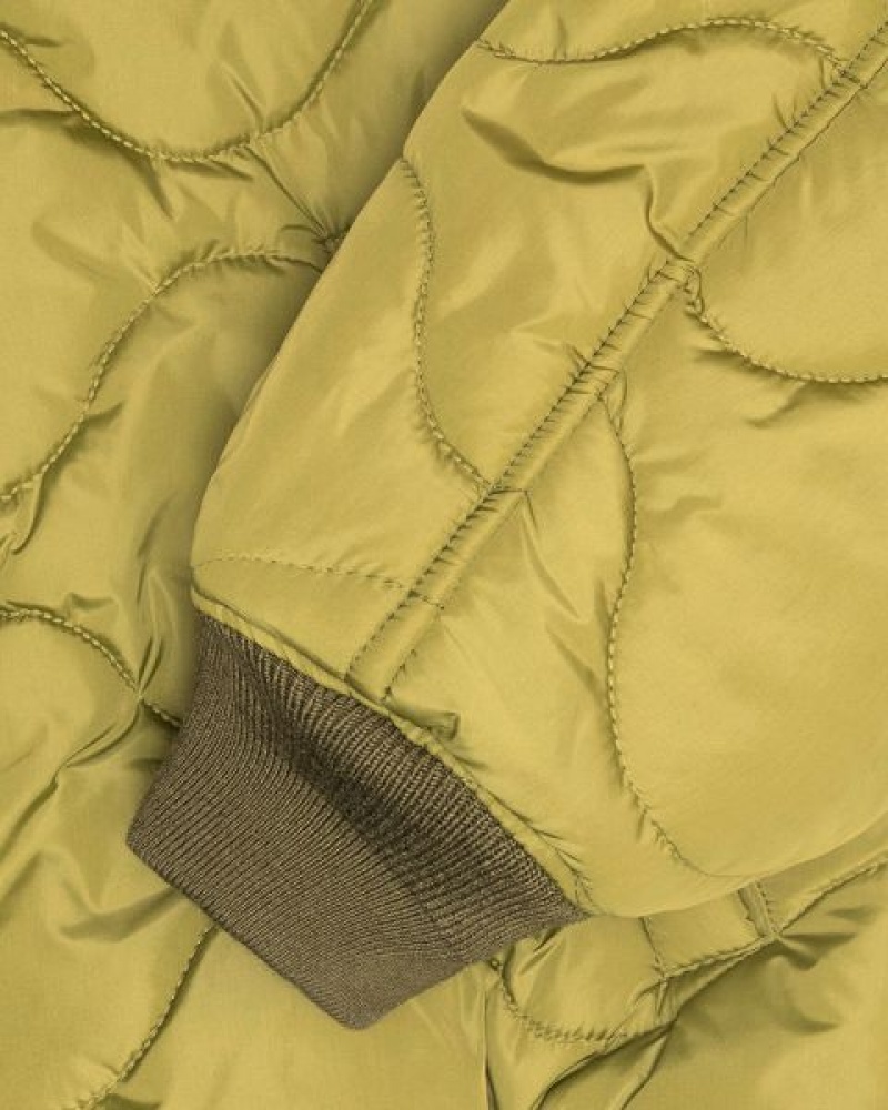 Olive Stussy Built Reversible Bomber Jackets | 3689FYJAW