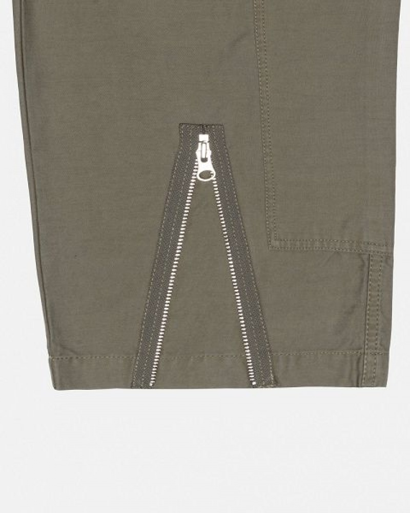 Olive Stussy Nyco Flight Pants | 5312OFPJQ