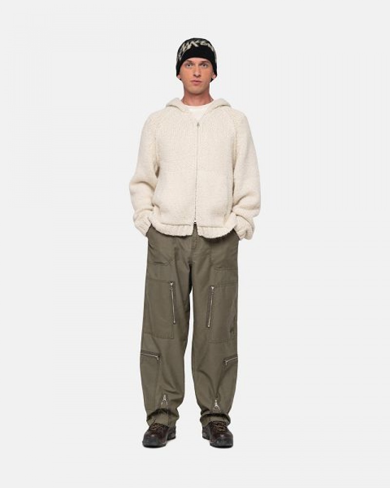 Olive Stussy Nyco Flight Pants | 5312OFPJQ