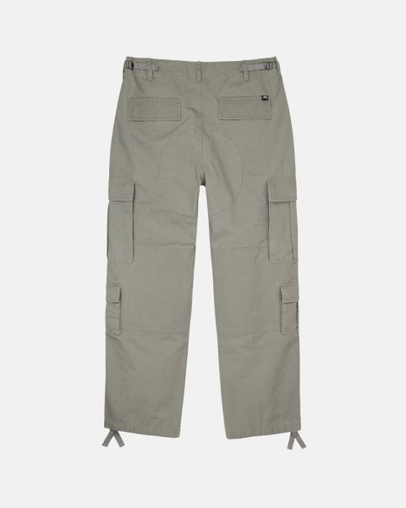 Olive Stussy Surplus Cargo Ripstop Pants | 8516CNKQS