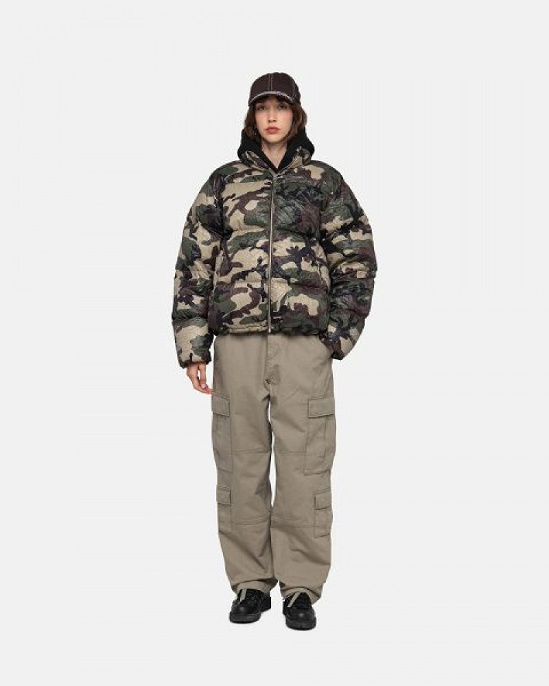 Olive Stussy Surplus Cargo Ripstop Pants | 8516CNKQS