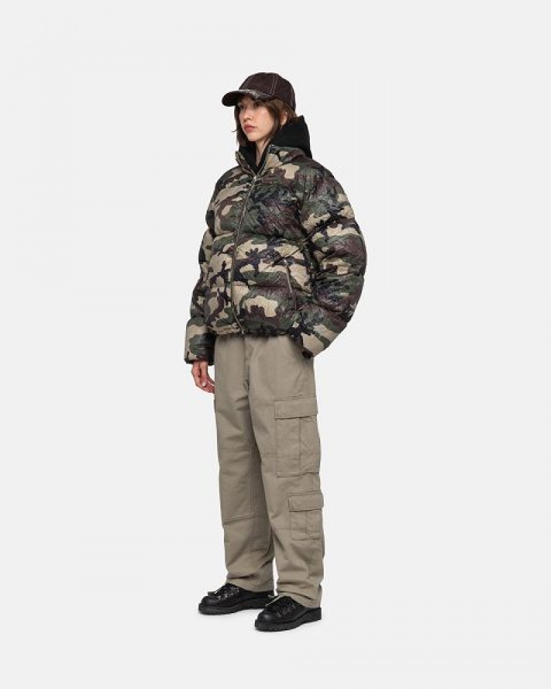 Olive Stussy Surplus Cargo Ripstop Pants | 8516CNKQS