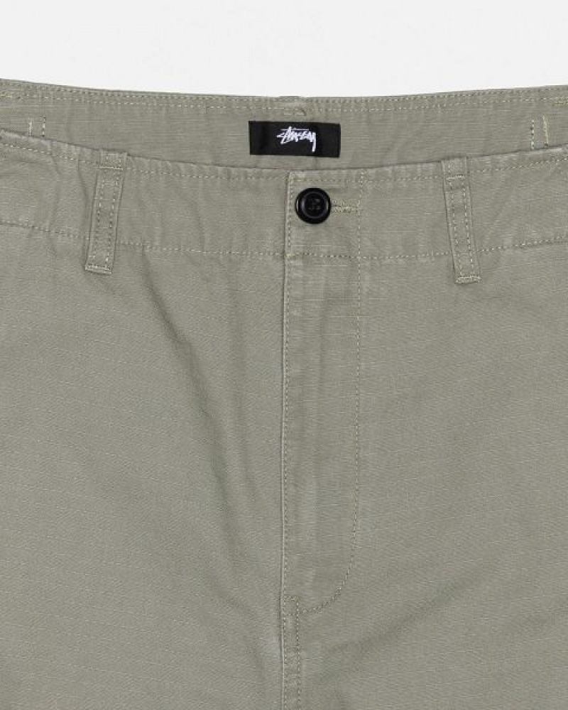 Olive Stussy Surplus Cargo Ripstop Pants | 8516CNKQS