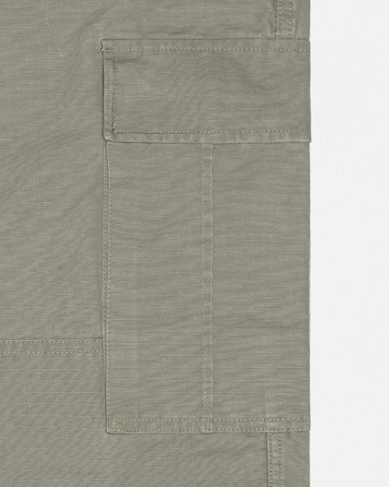 Olive Stussy Surplus Cargo Ripstop Pants | 8516CNKQS