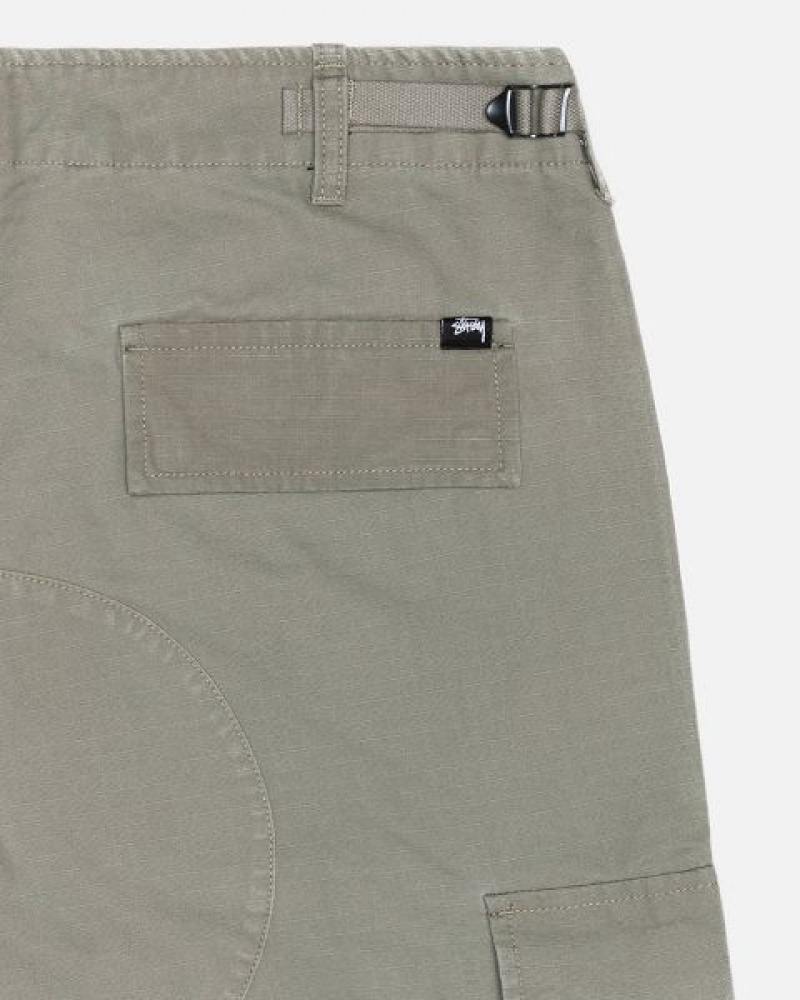 Olive Stussy Surplus Cargo Ripstop Pants | 8516CNKQS