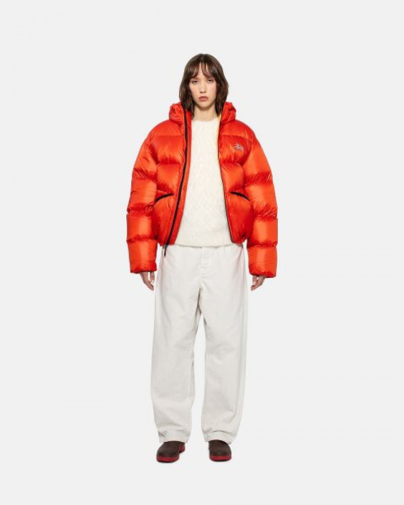 Orange Stussy Micro Ripstop Down Parka | 9250RQZLP