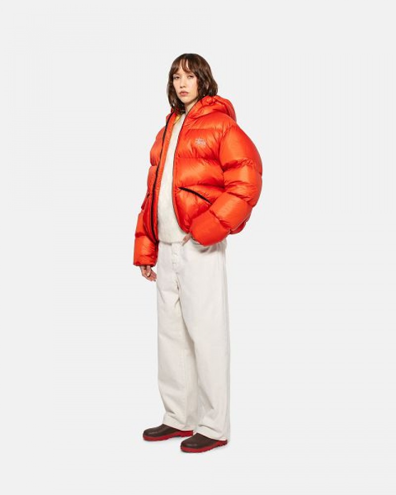 Orange Stussy Micro Ripstop Down Parka | 9250RQZLP