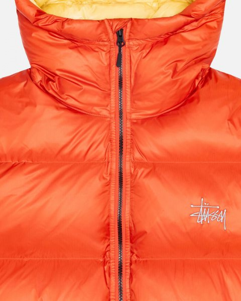 Orange Stussy Micro Ripstop Down Parka | 9250RQZLP